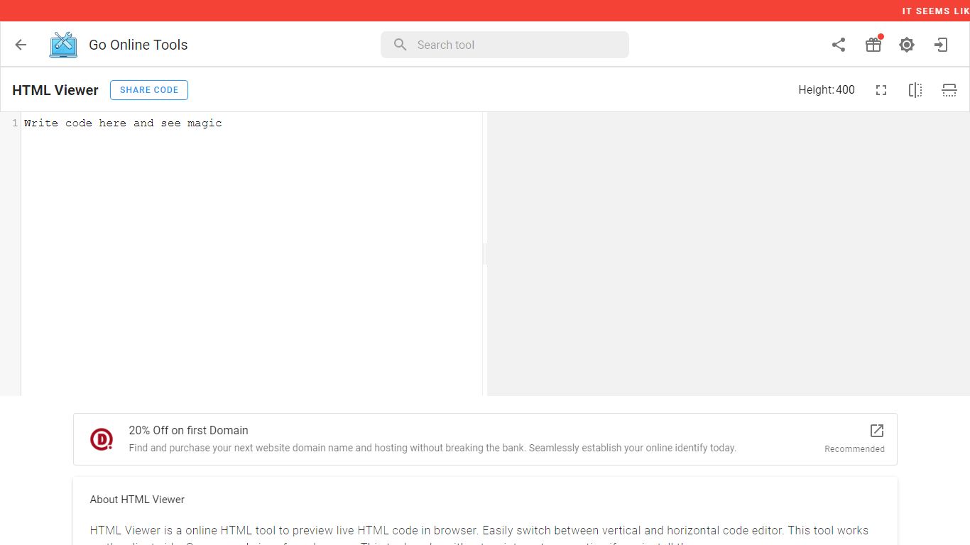 Online HTML Viewer | GoOnlineTools